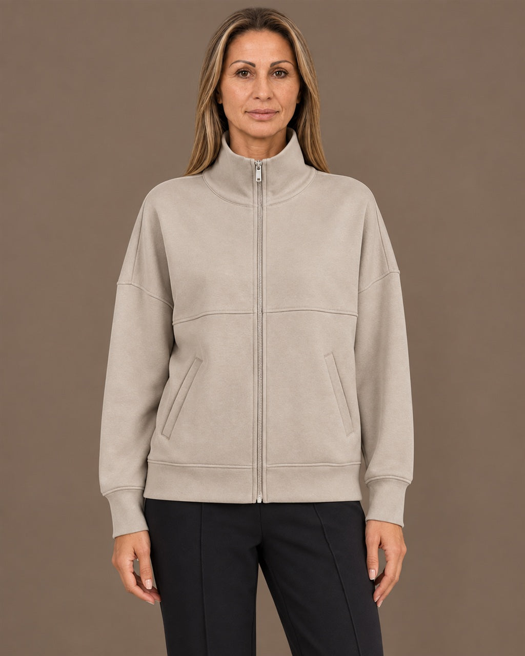 Ragno Abbigliamento Giacca con zip e collo alto 