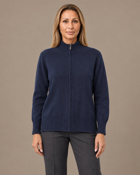 Ragno Abbigliamento Cardigan con zip e collo alto 
