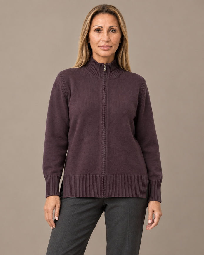 Ragno Abbigliamento Cardigan con zip e collo alto 