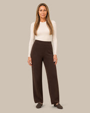 Pantalone ampio in maglia Ragno Chocolate torte