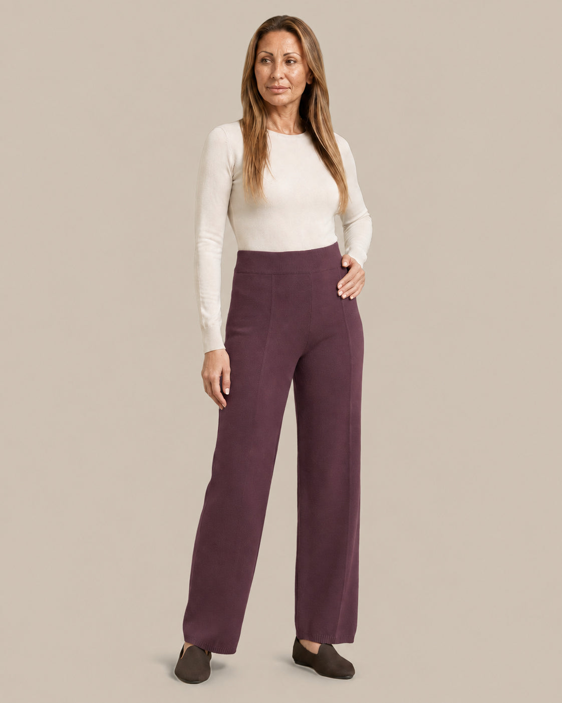 Ragno Abbigliamento Pantalone ampio in maglia 