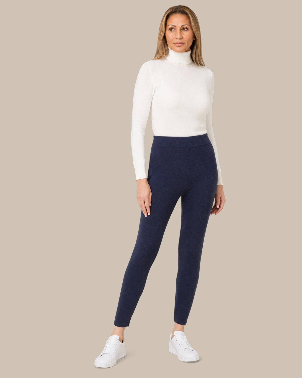 Ragno Abbigliamento Leggings in maglia a vita alta 