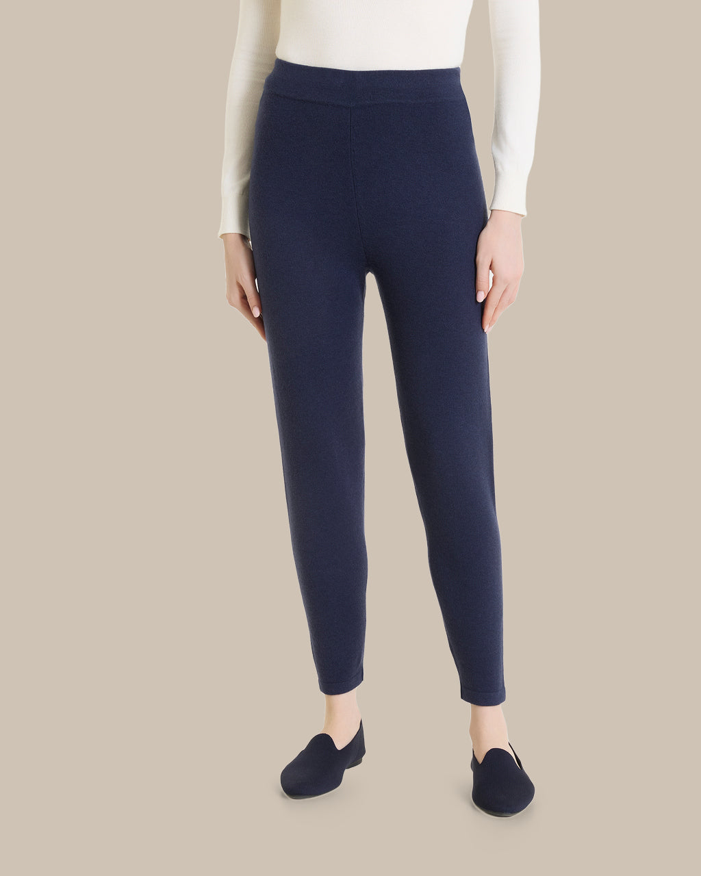 Ragno Abbigliamento Leggings in maglia a vita alta 