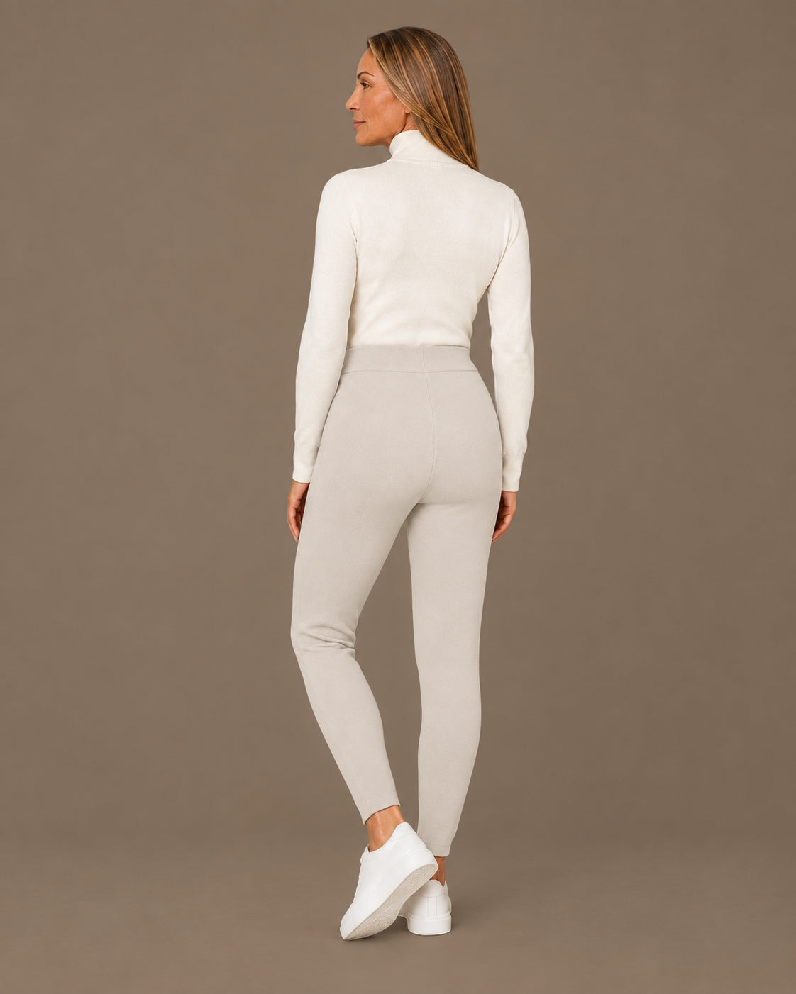 Ragno Abbigliamento Leggings in maglia a vita alta 