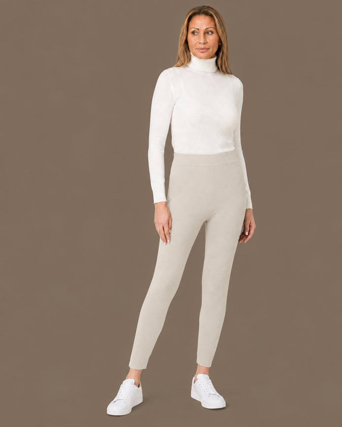 Ragno Abbigliamento Leggings in maglia a vita alta 