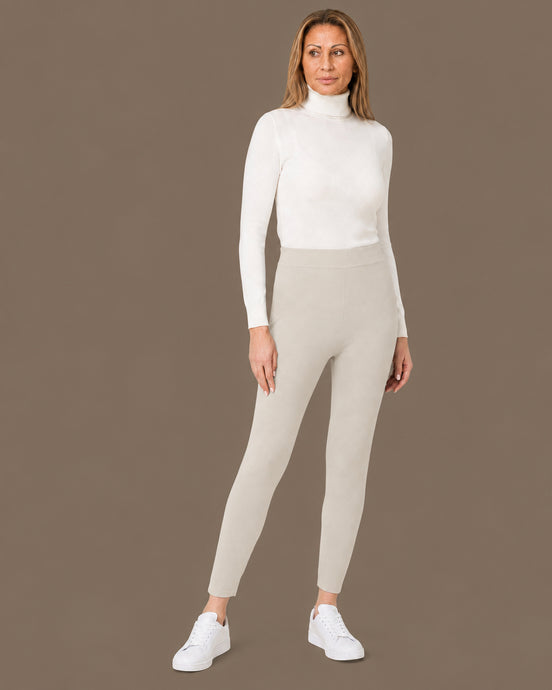 Ragno Abbigliamento Leggings in maglia a vita alta 
