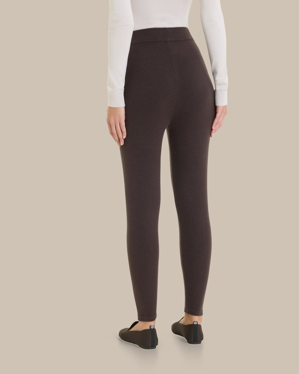 Ragno Abbigliamento Leggings in maglia a vita alta 