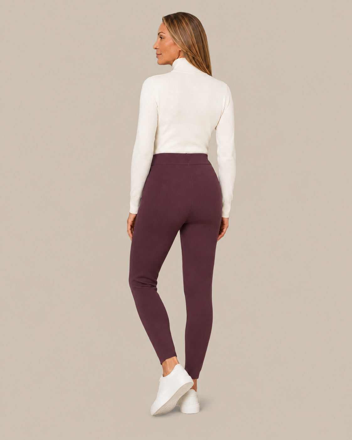 Ragno Abbigliamento Leggings in maglia a vita alta 