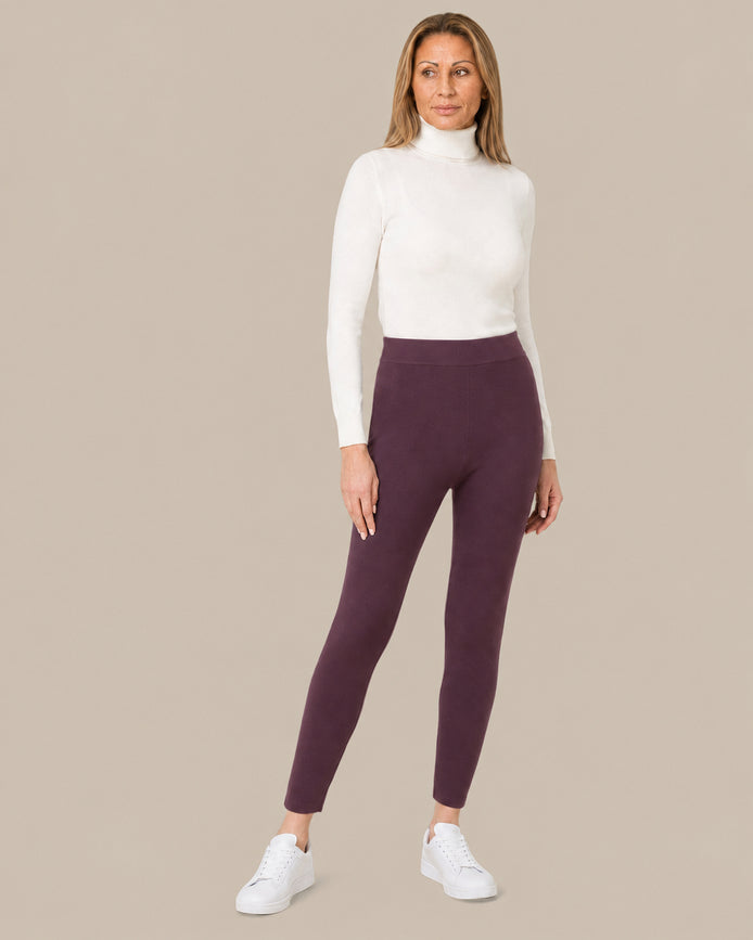 Ragno Abbigliamento Leggings in maglia a vita alta 