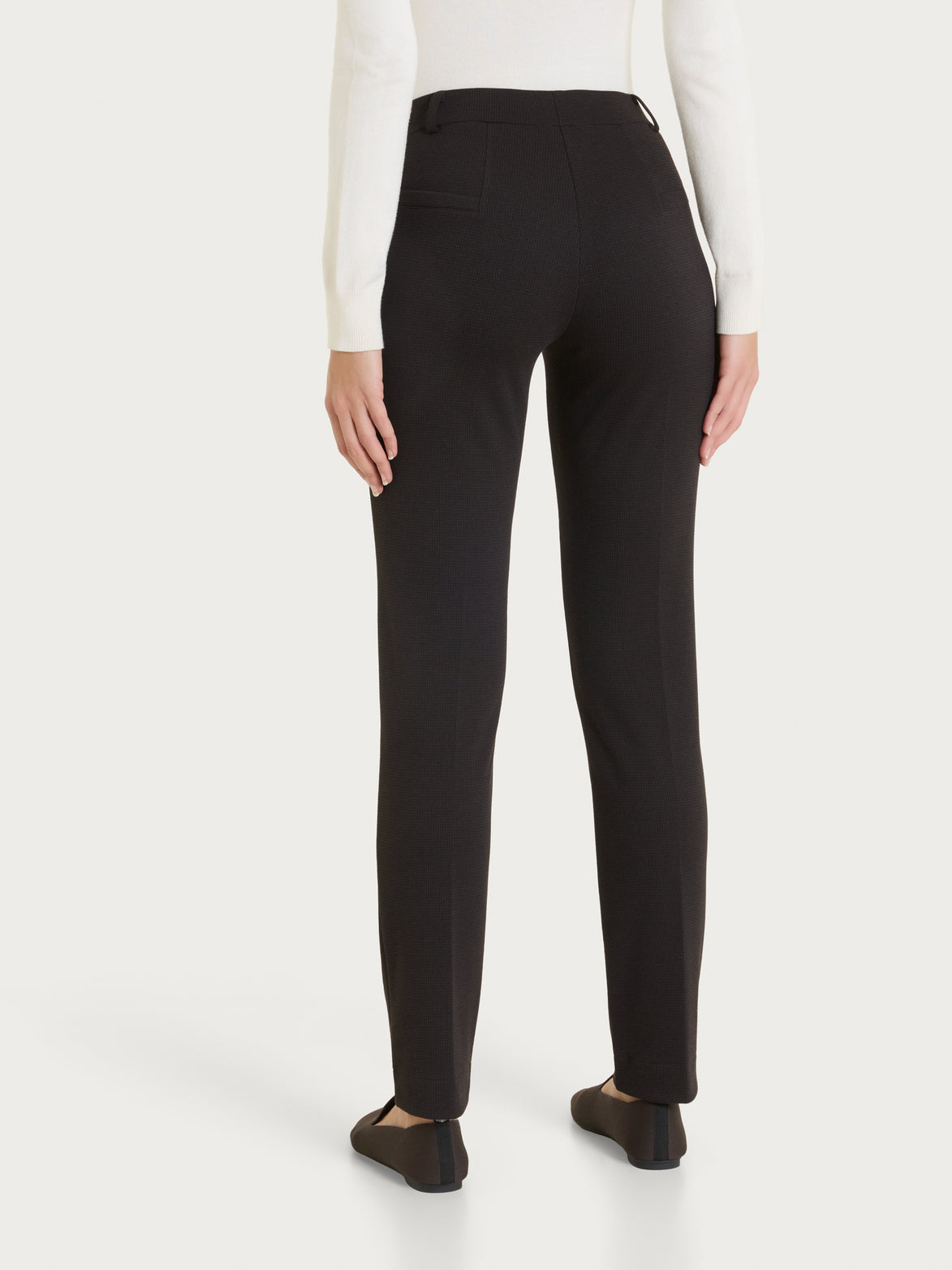 Ragno Abbigliamento Pantaloni cigarette pied-de-poule 