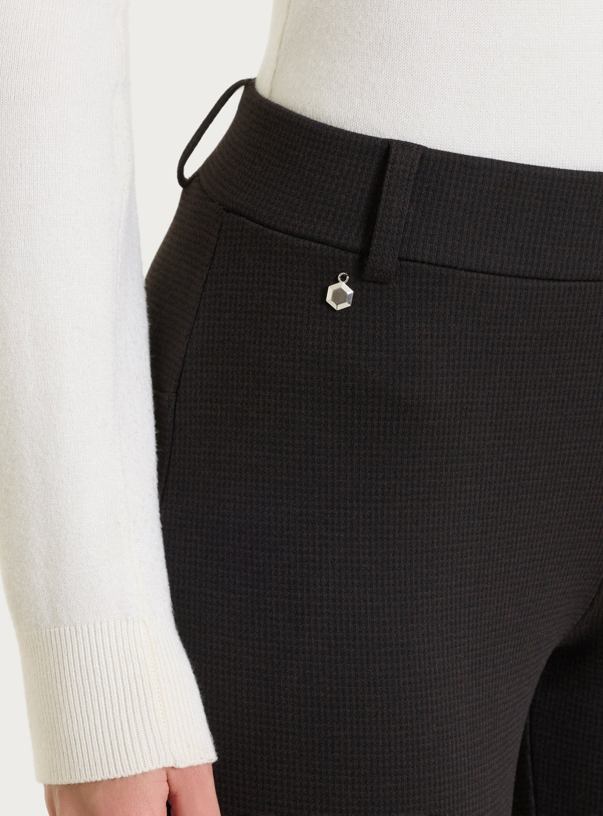 Ragno Abbigliamento Pantaloni cigarette pied-de-poule 
