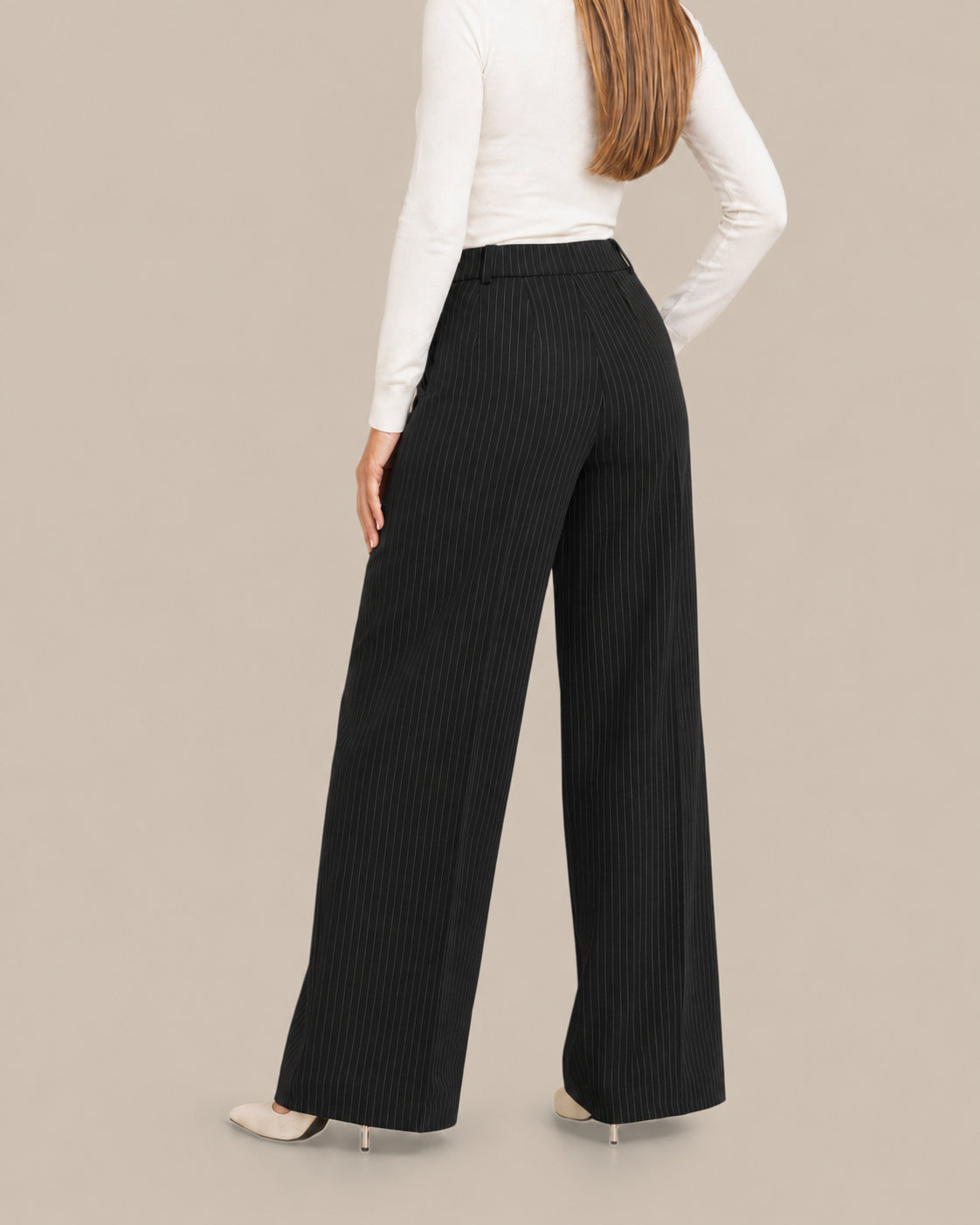 Ragno Abbigliamento Pantaloni palazzo gessati 