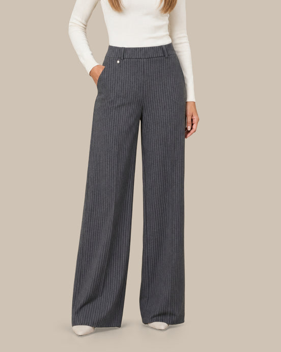 Ragno Abbigliamento Pantaloni palazzo gessati 