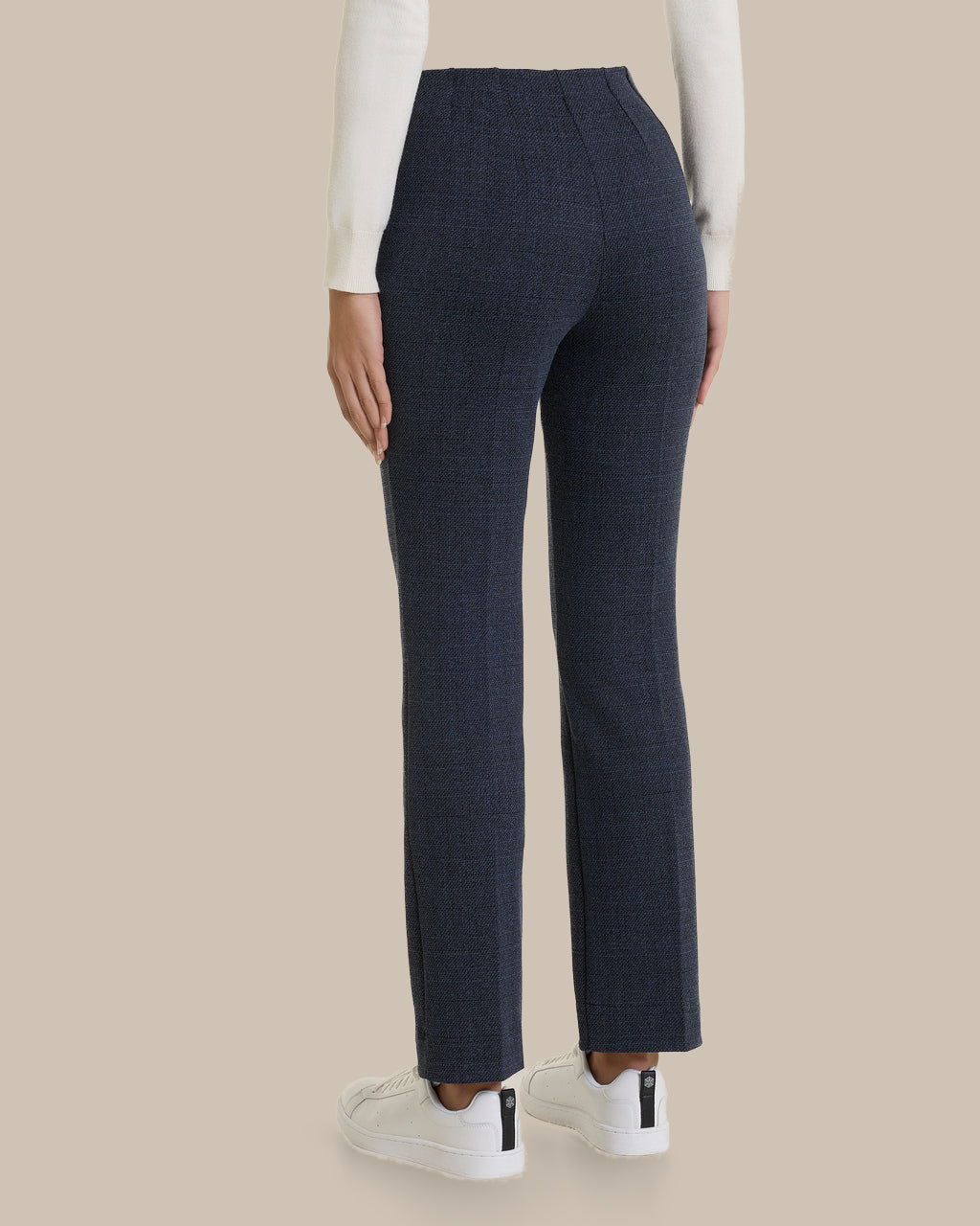 Ragno Abbigliamento Pantaloni straight effetto microfantasia 