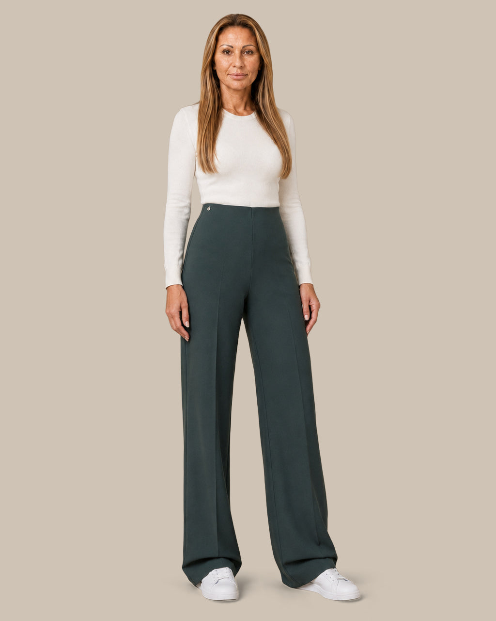 Ragno Abbigliamento Pantaloni wide in jersey compatto 