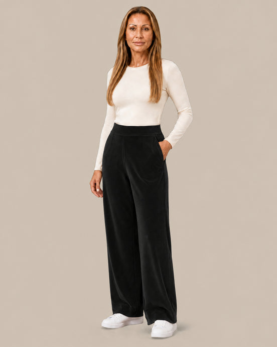 Ragno Abbigliamento Pantaloni wide homewear con tasche 