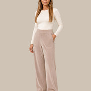 Ragno Abbigliamento Pantaloni wide homewear con tasche 