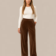 Ragno Abbigliamento Pantaloni wide homewear con tasche 