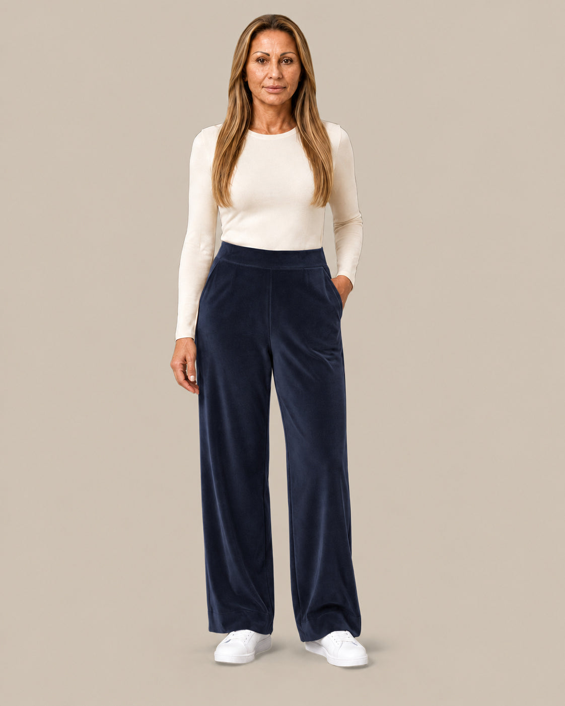 Ragno Abbigliamento Pantaloni wide homewear con tasche 