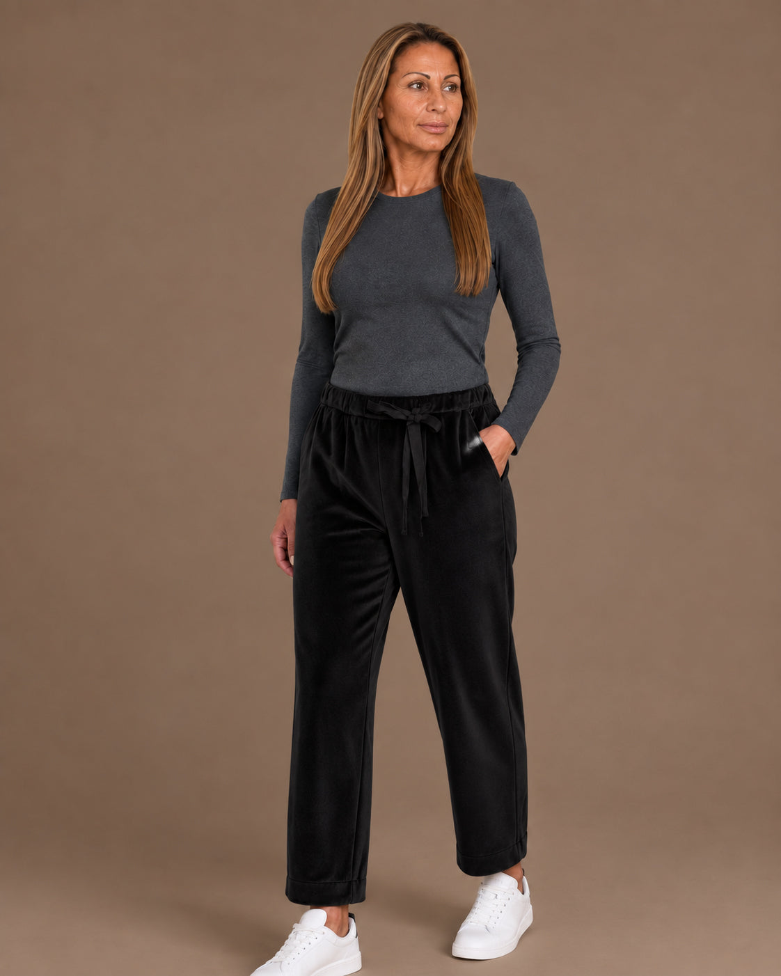 Ragno Abbigliamento Pantaloni jogger in velluto homewear 