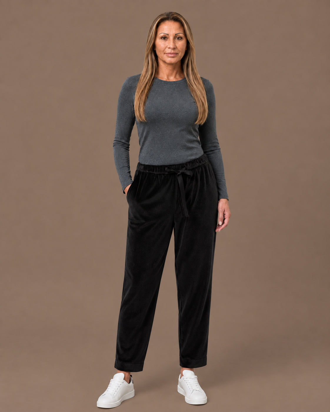 Ragno Abbigliamento Pantaloni jogger in velluto homewear 