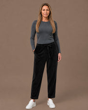 Pantaloni jogger in velluto homewear Ragno Nero