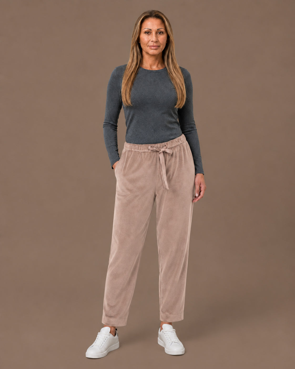Ragno Abbigliamento Pantaloni jogger in velluto homewear 