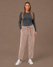 Pantaloni jogger in velluto homewear Ragno Gray morn