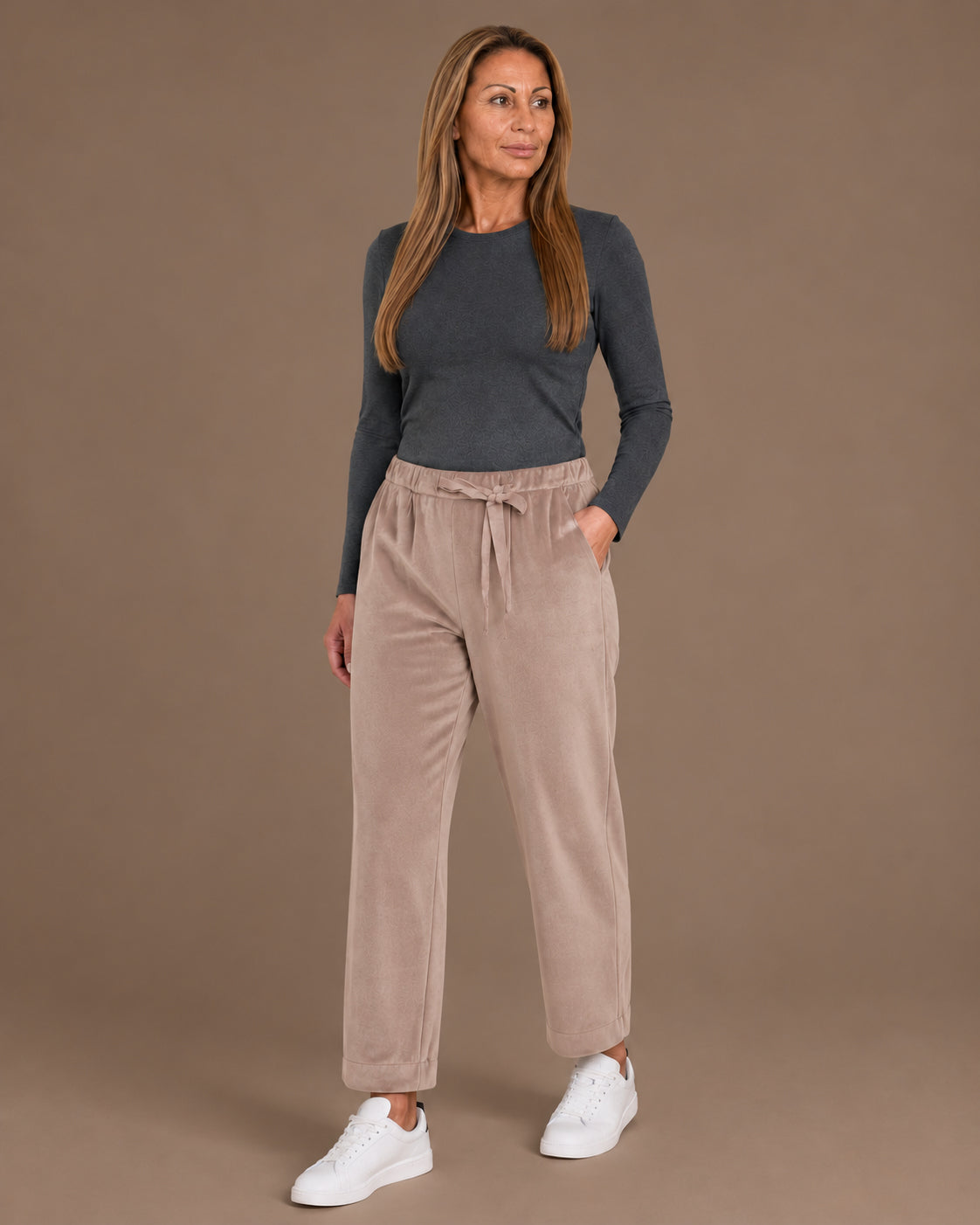 Ragno Abbigliamento Pantaloni jogger in velluto homewear 