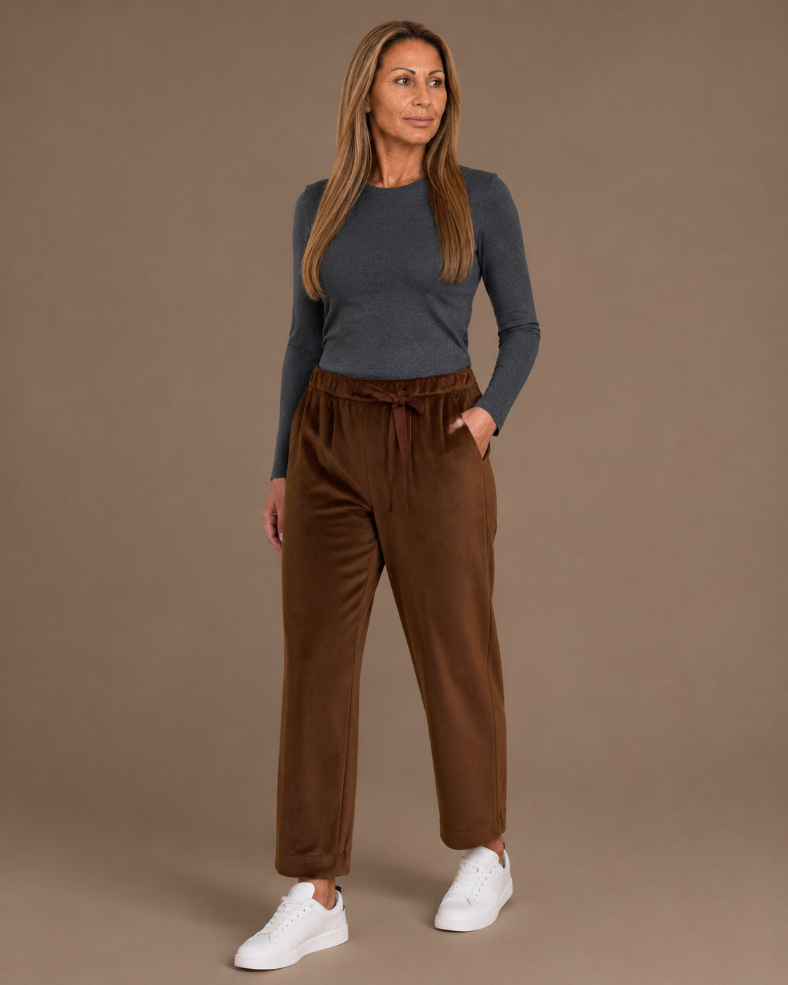 Ragno Abbigliamento Pantaloni jogger in velluto homewear 