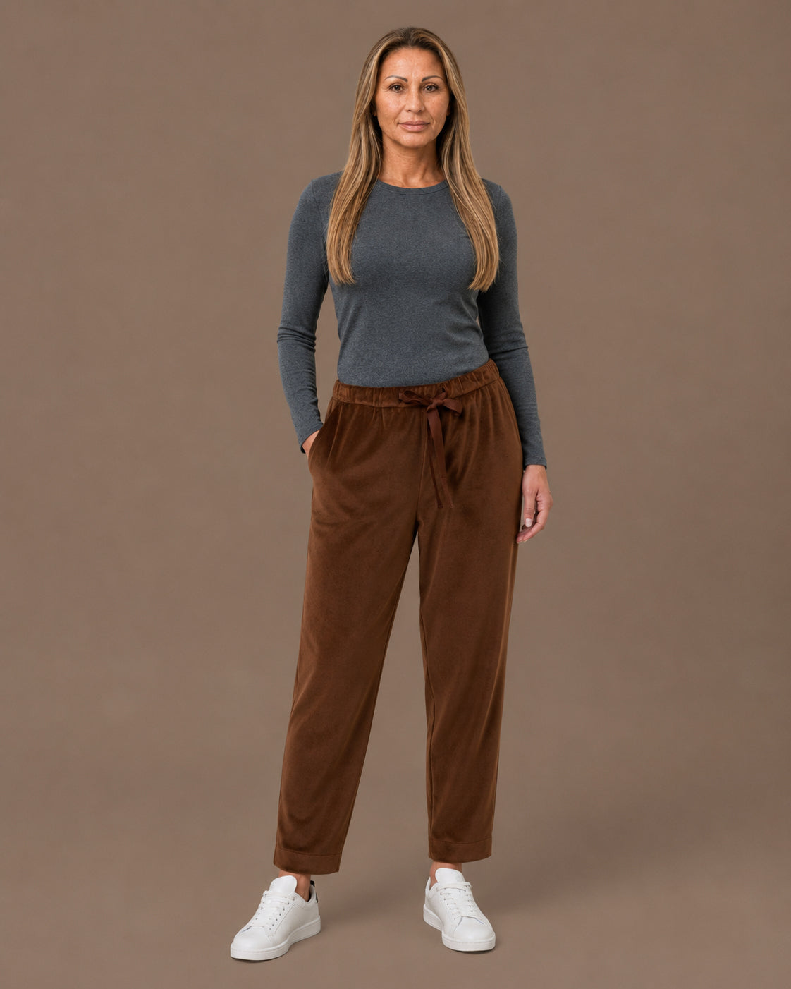 Ragno Abbigliamento Pantaloni jogger in velluto homewear 