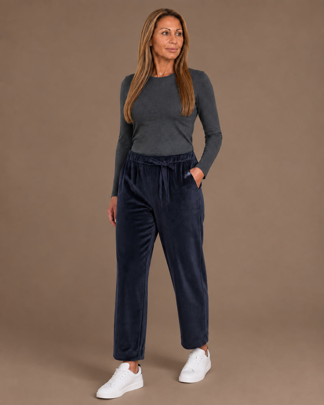 Ragno Abbigliamento Pantaloni jogger in velluto homewear 