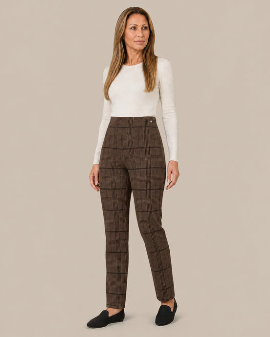 Ragno Abbigliamento Pantaloni straight a quadri 