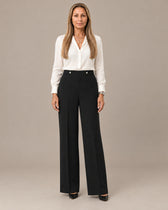 Tiffosi Abbigliamento Pantaloni ampi con bottoni metallici 