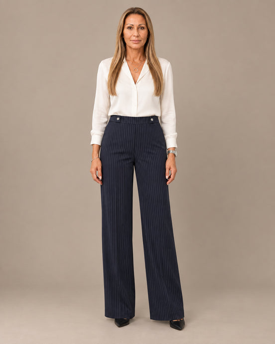 Tiffosi Abbigliamento Pantaloni ampi con bottoni metallici 