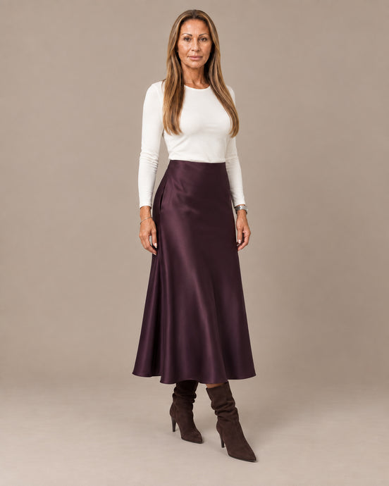 Tiffosi Abbigliamento Gonna lunga dalla superficie satinata 