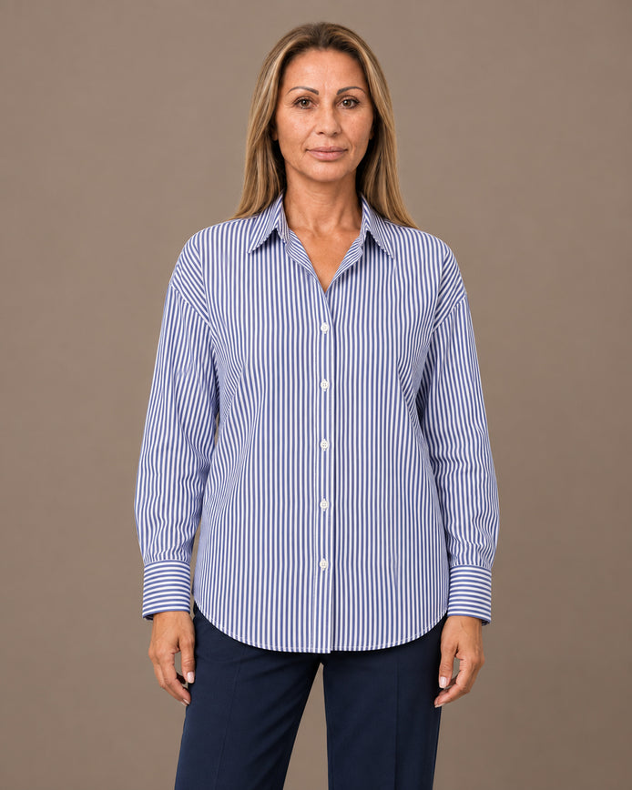 Tiffosi Abbigliamento Camicia ampia con colletto classico 