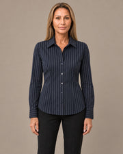 Camicia sagomata con colletto a punta Tiffosi Lyons blue