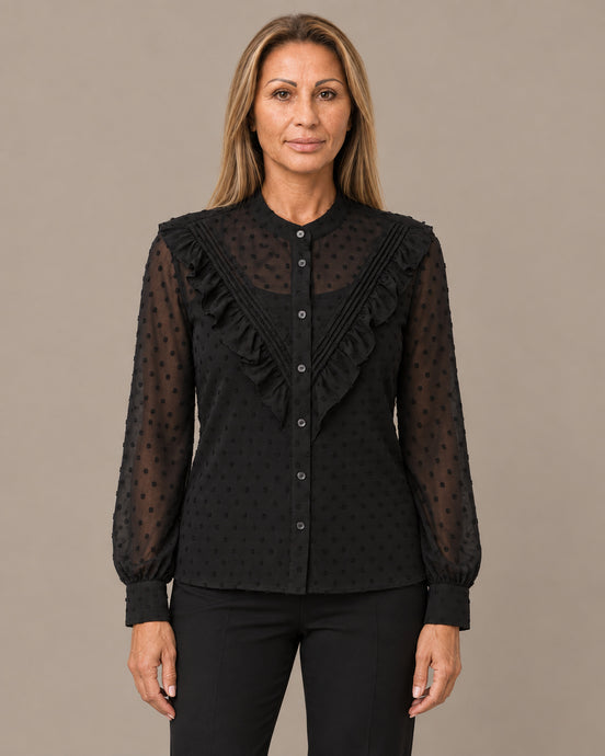 Tiffosi Abbigliamento Blusa con pois in rilievo 