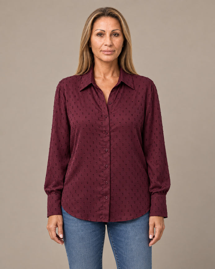 Tiffosi Abbigliamento Blusa con pois in rilievo 