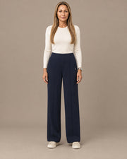 Pantaloni ampi con cuciture frontali Tiffosi Lyons blue