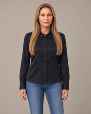 Camicia con abbottonatura coperta Tiffosi Lyons blue