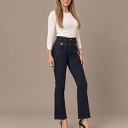 Tiffosi Abbigliamento Jeans alla caviglia con fondo sfrangiato 