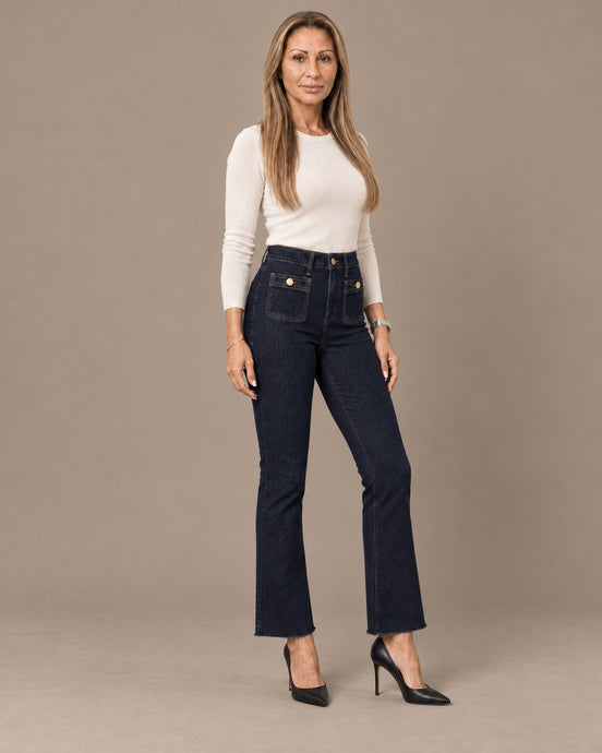 Tiffosi Abbigliamento Jeans alla caviglia con fondo sfrangiato 