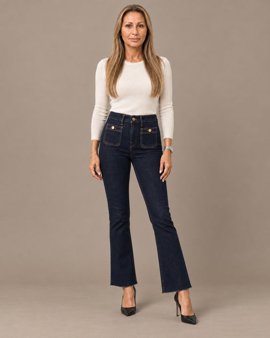 Tiffosi Abbigliamento Jeans alla caviglia con fondo sfrangiato 