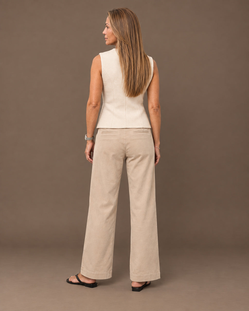 Tiffosi Abbigliamento Pantaloni a vita alta e gamba ampia 