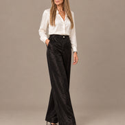 Tiffosi Abbigliamento Pantaloni ampi effetto satinato 