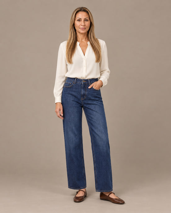 Tiffosi Abbigliamento Jeans a vita alta e gamba ampia 