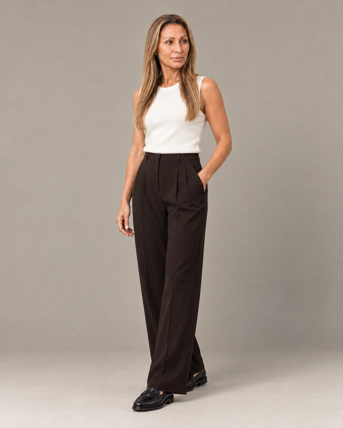 Tiffosi Abbigliamento Pantaloni a vita alta con pinces 