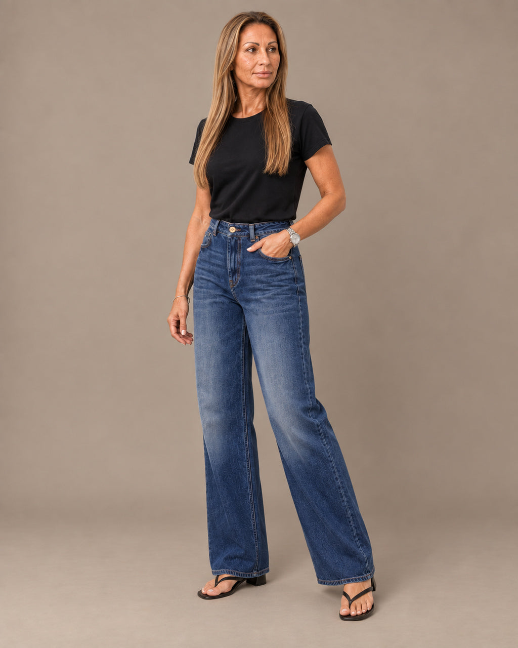 Tiffosi Abbigliamento Jeans a gamba ampia e dritta 